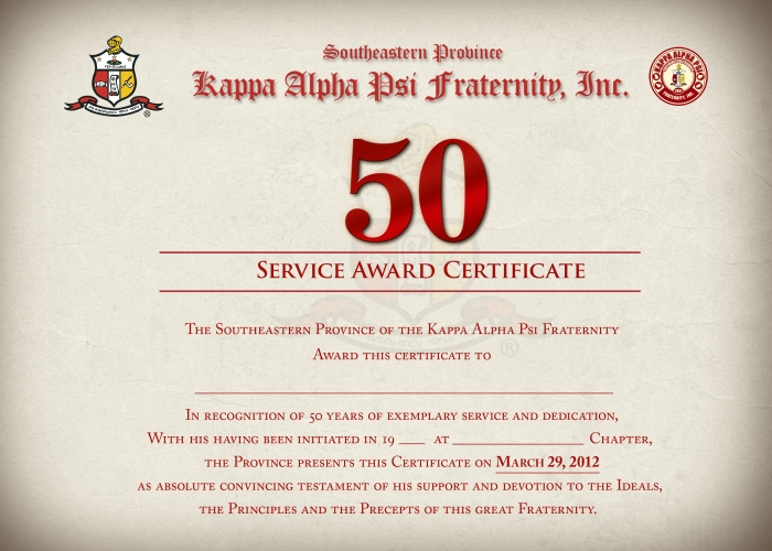 Kappa Alpha Psi 50 Year Certificate-final